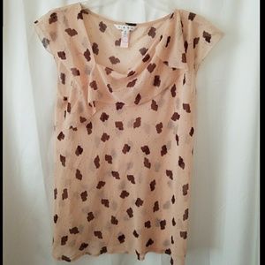 CAbi Tops - CAbi 981 Ruffle Leaf Print Top CAbi Tops - CAbi 981 Ruffle Leaf Print Top